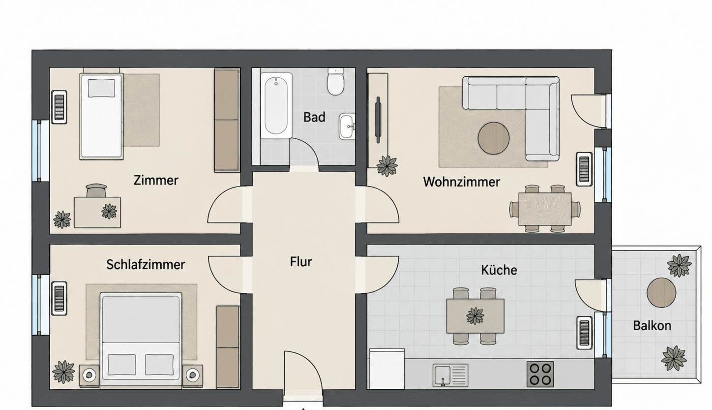 3 bedroom flat for sale, 72 m², Würzburg, Bavaria 3 bedroom flat for sale, 72 m², Würzburg, Bavaria