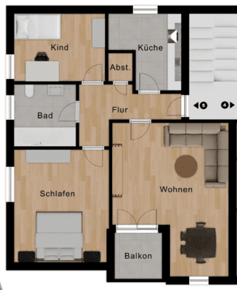 3 bedroom flat to rent, 78 m², Lichtenau, Bavaria 3 bedroom flat to rent, 78 m², Lichtenau, Bavaria