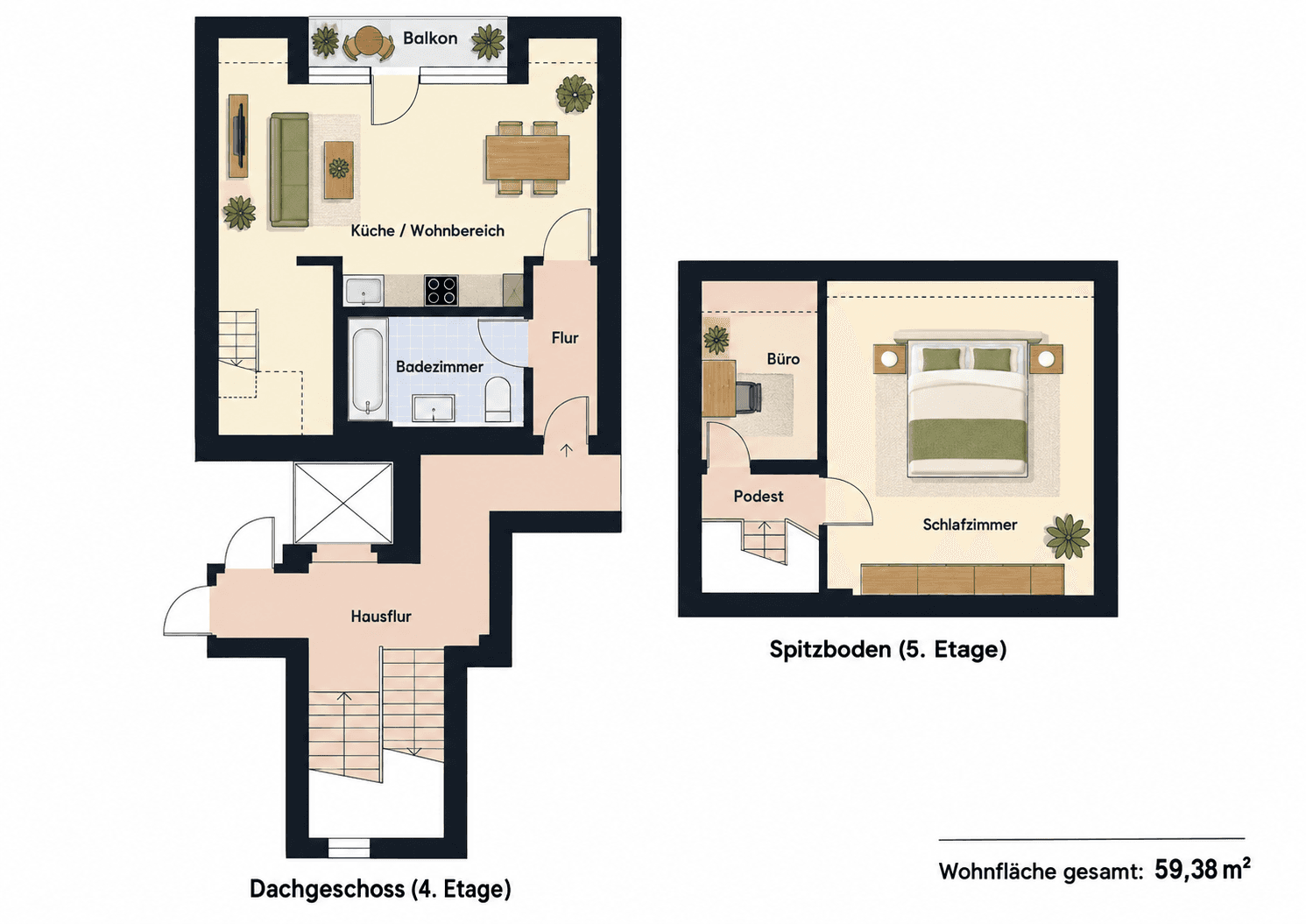 1 bedroom with open-plan kitchen flat to rent, 60 m², Maxim-Gorki-Str. 42, Magdeburg, Saxony-Anhalt 1 bedroom with open-plan kitchen flat to rent, 60 m², Maxim-Gorki-Str. 42, Magdeburg, Saxony-Anhalt