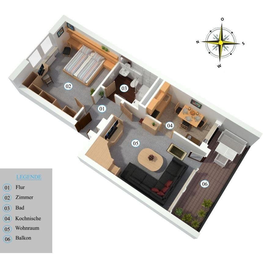 2 bedroom flat for sale, 48 m², Weissenberg 1, Missen-Wilhams, Bavaria 2 bedroom flat for sale, 48 m², Weissenberg 1, Missen-Wilhams, Bavaria