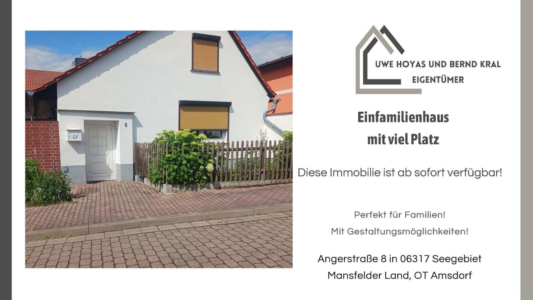 house for sale, 100 m², Angerstraße 08, Seegebiet Mansfelder Land, Saxony-Anhalt house for sale, 100 m², Angerstraße 08, Seegebiet Mansfelder Land, Saxony-Anhalt