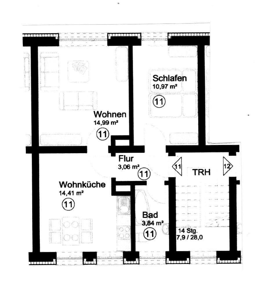 2 bedroom flat to rent, 47 m², Landshut, Bavaria 2 bedroom flat to rent, 47 m², Landshut, Bavaria