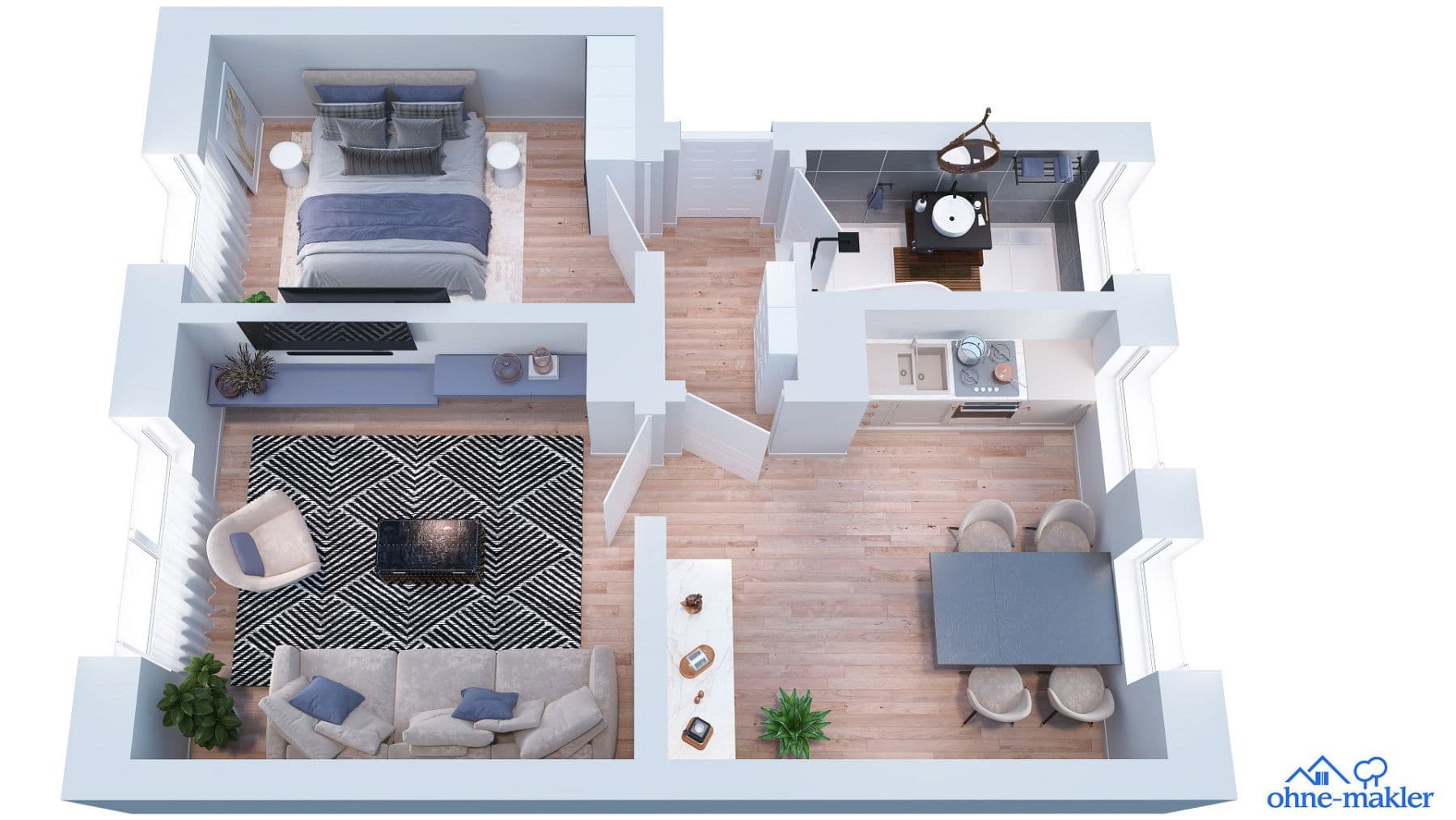 2 bedroom flat to rent, 47 m², Landshut, Bavaria 2 bedroom flat to rent, 47 m², Landshut, Bavaria