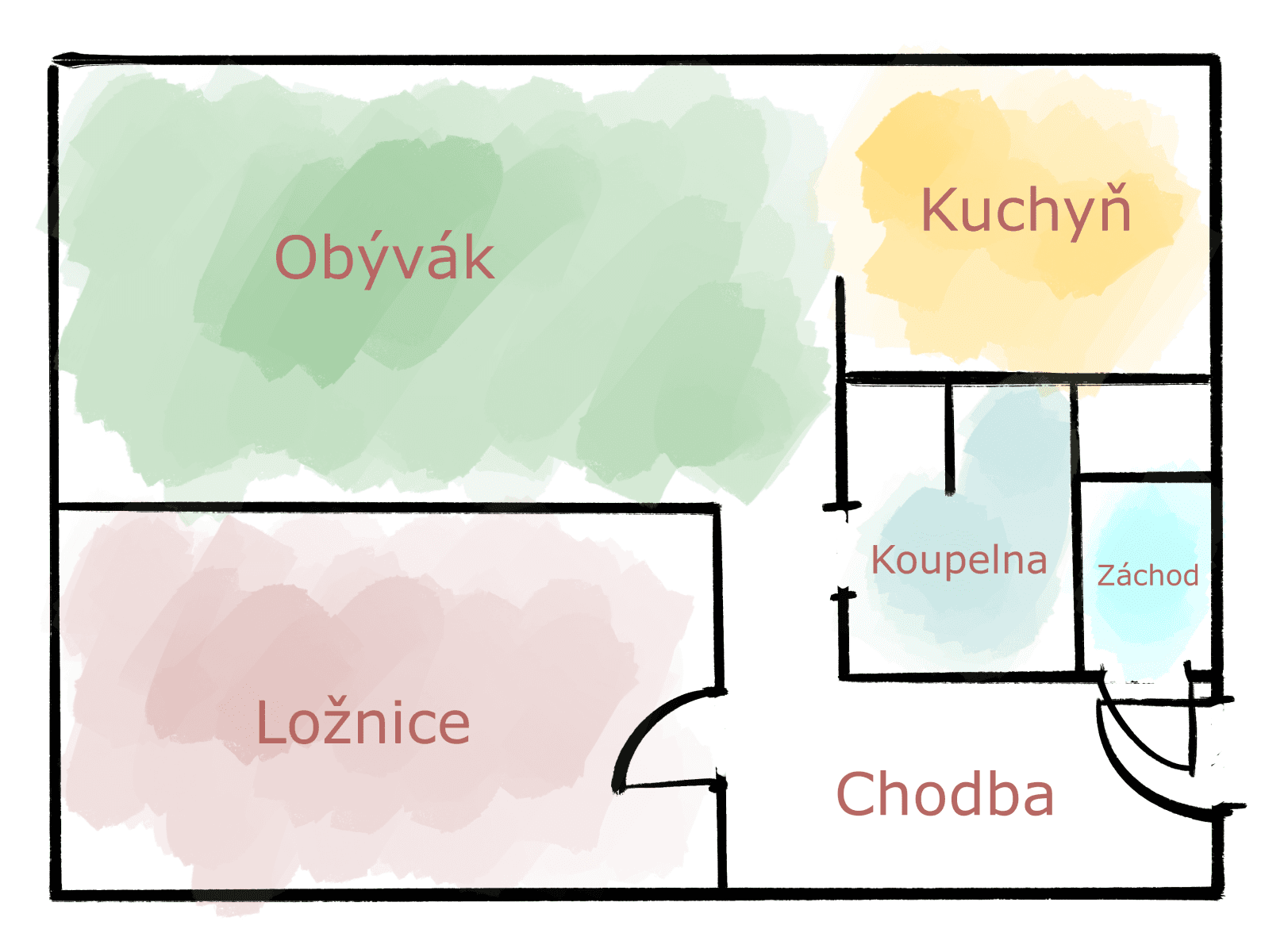 1 bedroom with open-plan kitchen flat to rent, 47 m², K Zahrádkám, Prague, Prague 1 bedroom with open-plan kitchen flat to rent, 47 m², K Zahrádkám, Prague, Prague