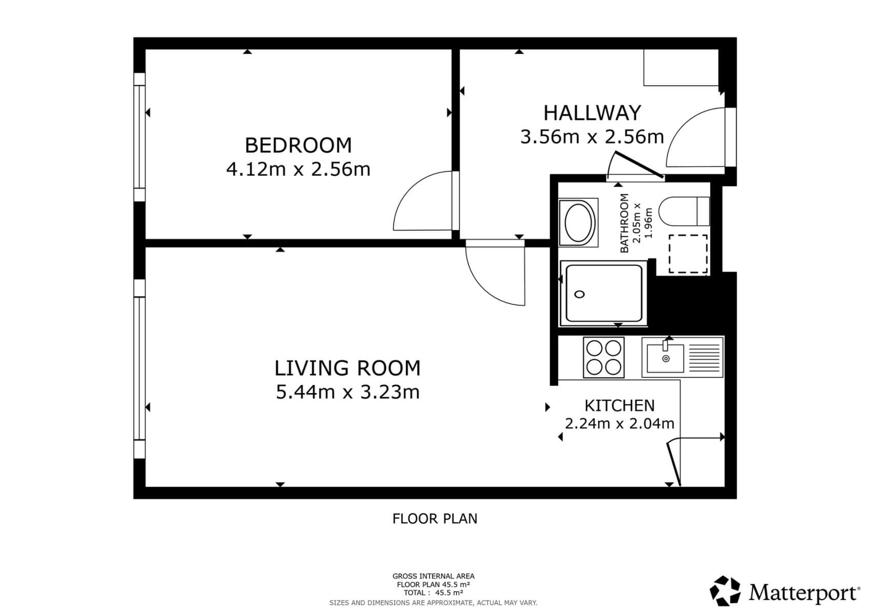 1 bedroom with open-plan kitchen flat to rent, 43 m², Ohradní, Prague, Prague 1 bedroom with open-plan kitchen flat to rent, 43 m², Ohradní, Prague, Prague