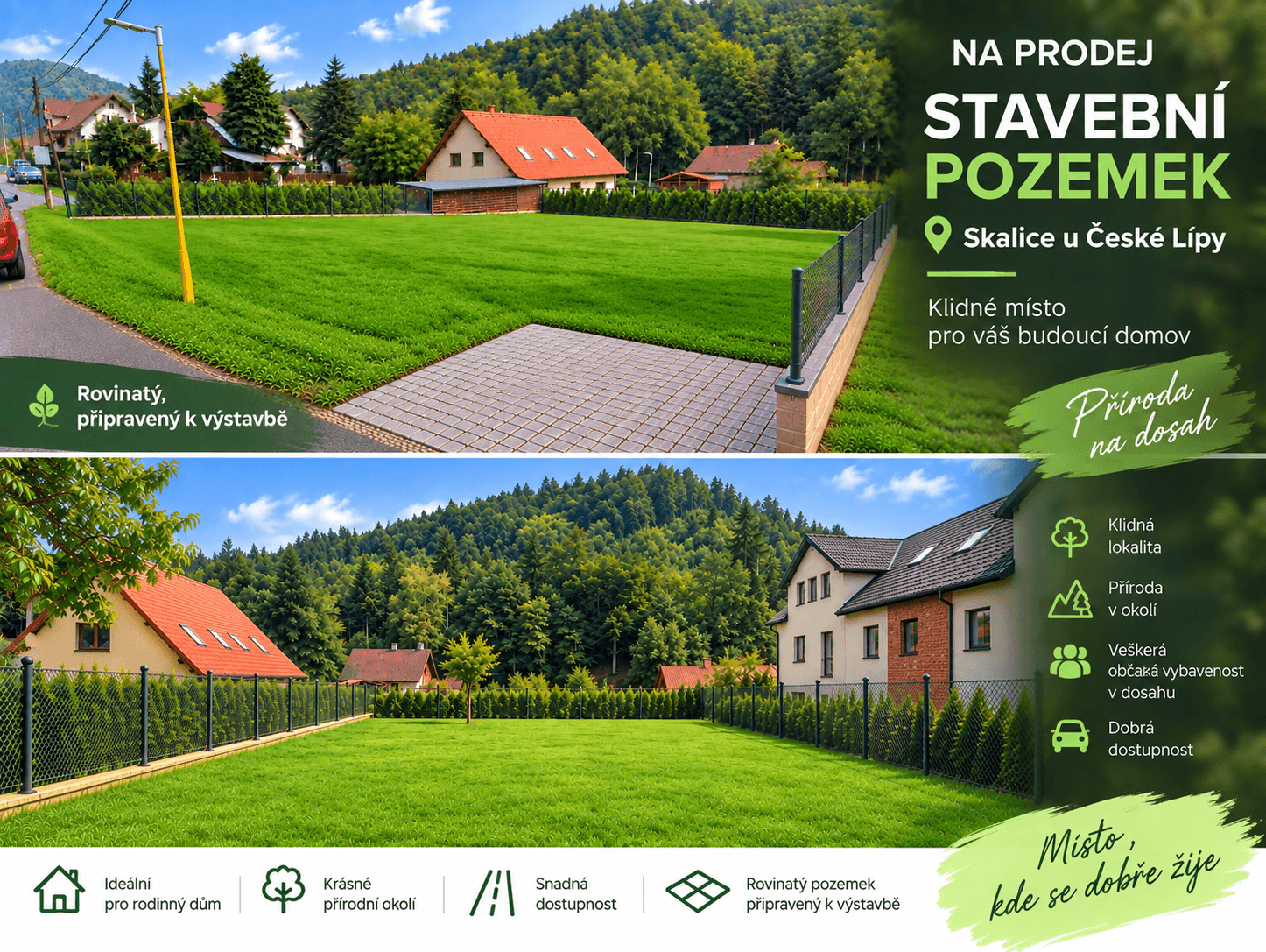 plot for sale, 902 m², Skalice u České Lípy, Liberecký Region plot for sale, 902 m², Skalice u České Lípy, Liberecký Region