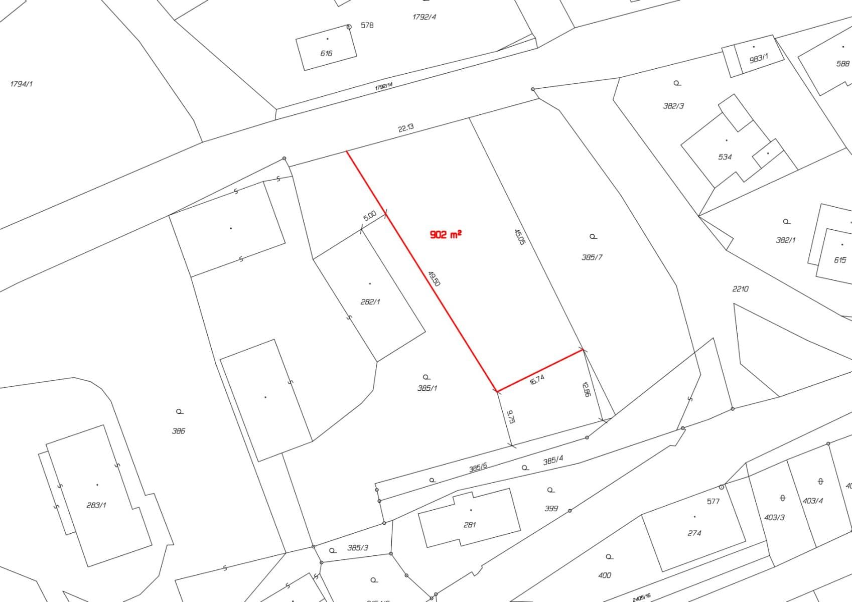 plot for sale, 902 m², Skalice u České Lípy, Liberecký Region plot for sale, 902 m², Skalice u České Lípy, Liberecký Region