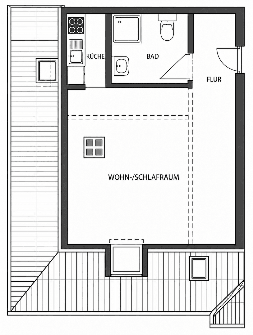 1 bedroom flat to rent, 35 m², Ludwigstraße 45, Gießen, Hesse 1 bedroom flat to rent, 35 m², Ludwigstraße 45, Gießen, Hesse