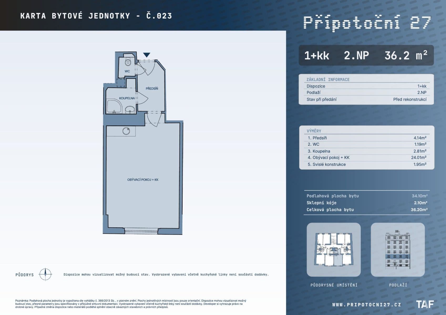Studio flat for sale, 34 m², Přípotoční, Prague, Prague Studio flat for sale, 34 m², Přípotoční, Prague, Prague