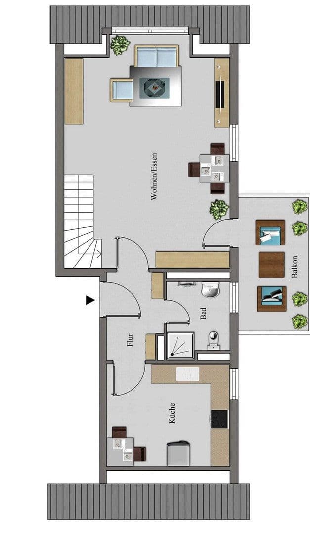 1 bedroom with open-plan kitchen flat to rent, 63 m², Münster, North Rhine-Westphalia 1 bedroom with open-plan kitchen flat to rent, 63 m², Münster, North Rhine-Westphalia