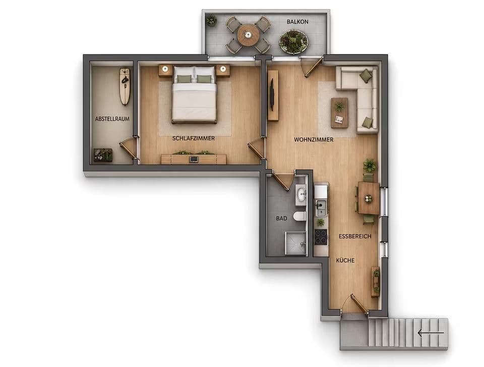 2 bedroom flat to rent, 55 m², Vöhringen, Baden-Württemberg 2 bedroom flat to rent, 55 m², Vöhringen, Baden-Württemberg