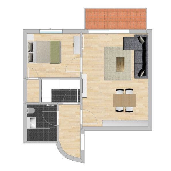 2 bedroom flat to rent, 47 m², Hamburg, Hamburg 2 bedroom flat to rent, 47 m², Hamburg, Hamburg