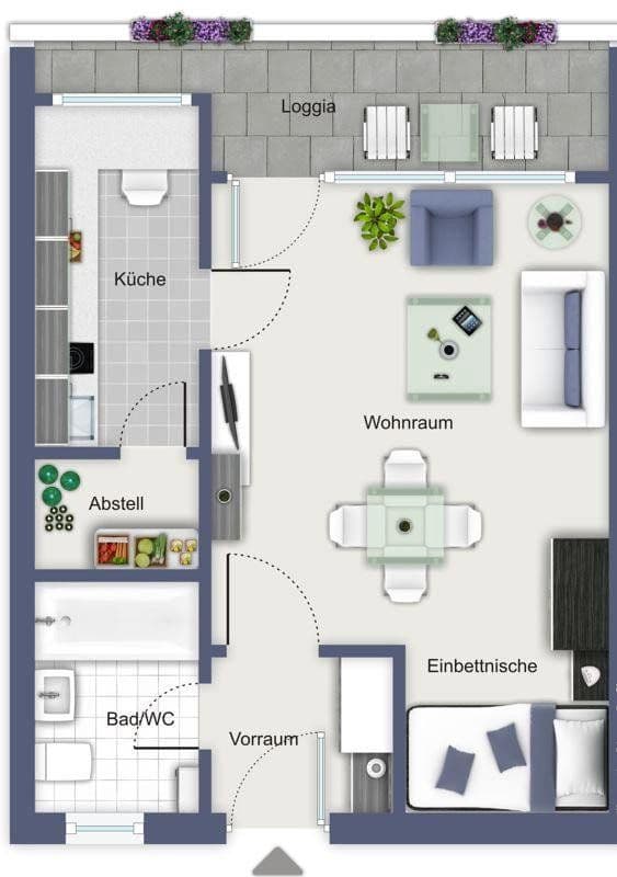 1 bedroom flat to rent, 39 m², Budapester Str. 20, Erlangen, Bavaria 1 bedroom flat to rent, 39 m², Budapester Str. 20, Erlangen, Bavaria