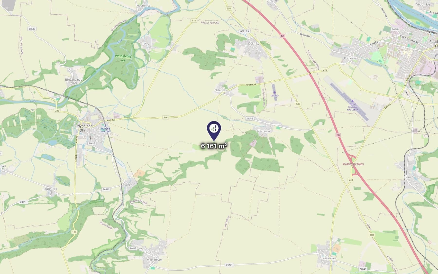 plot for sale, 482 m², Budyně nad Ohří, Ústecký Region plot for sale, 482 m², Budyně nad Ohří, Ústecký Region