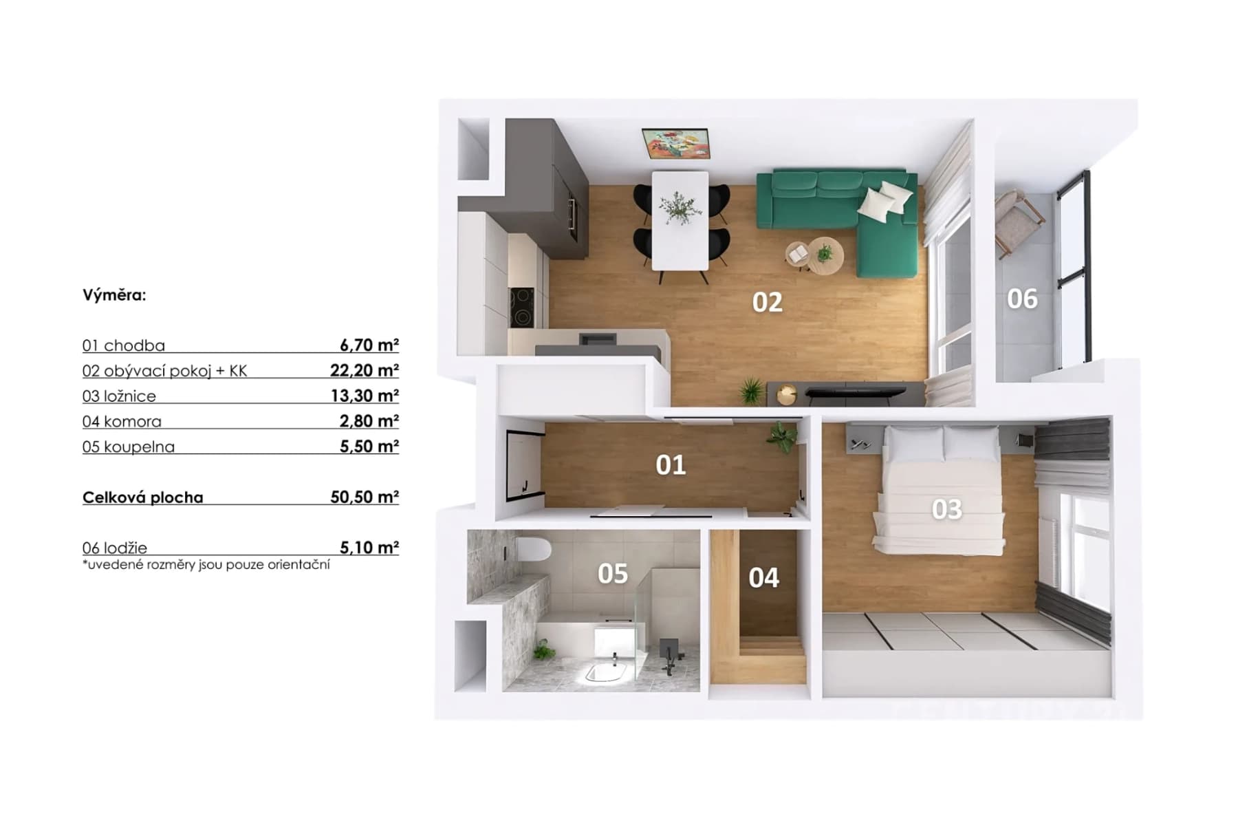 1 bedroom with open-plan kitchen flat to rent, 50 m², Poděbradská, Prague, Prague 1 bedroom with open-plan kitchen flat to rent, 50 m², Poděbradská, Prague, Prague