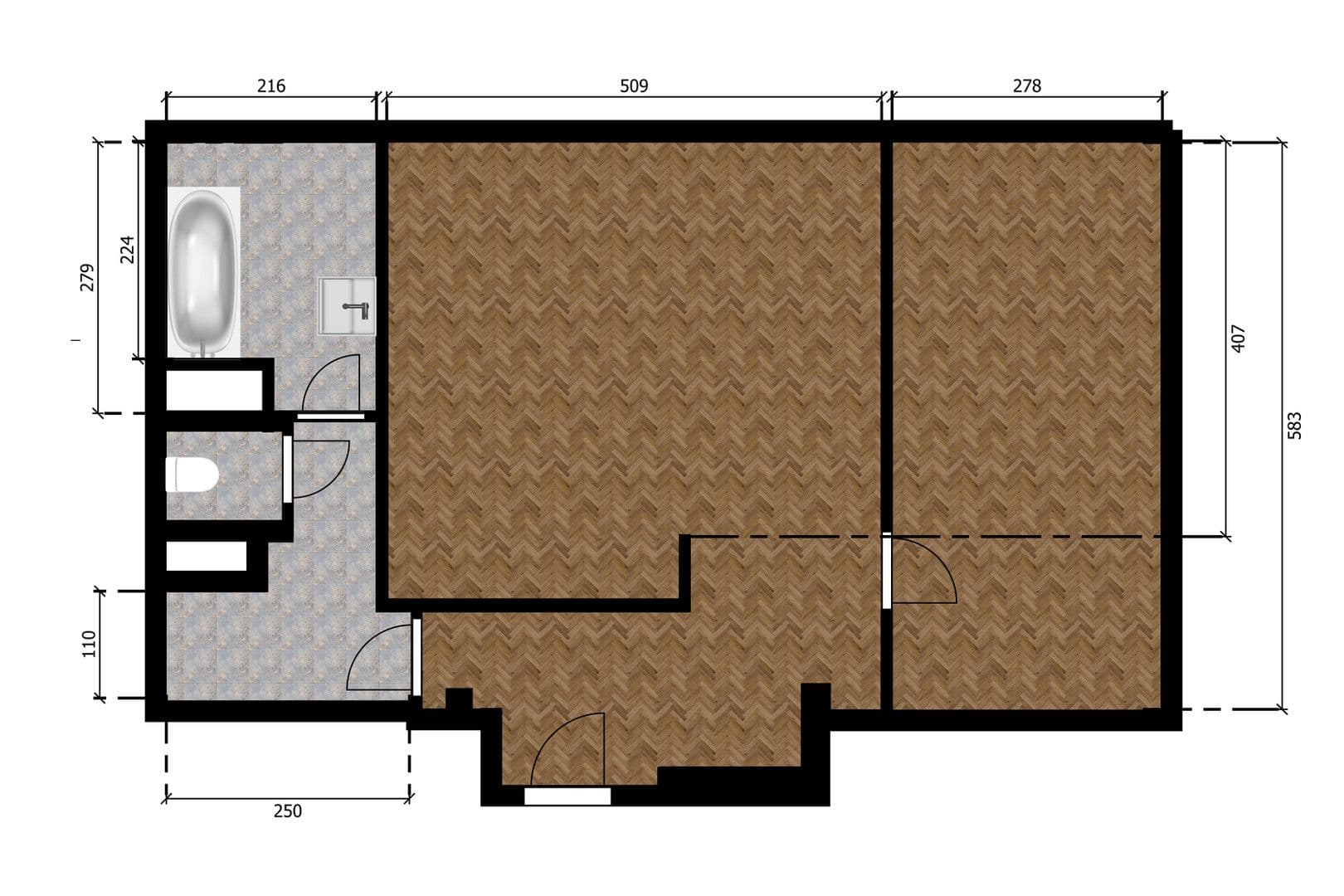 1 bedroom with open-plan kitchen flat to rent, 57 m², Černokostelecká, Prague, Prague 1 bedroom with open-plan kitchen flat to rent, 57 m², Černokostelecká, Prague, Prague