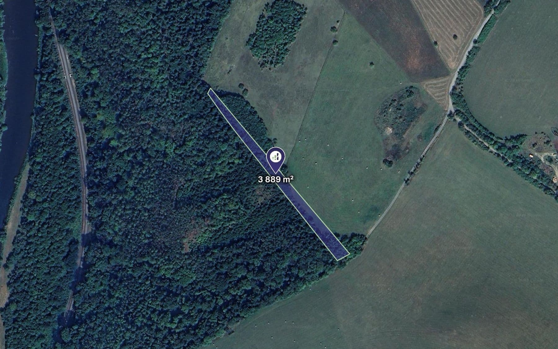 plot for sale, 3,889 m², Zbečno, Středočeský Region plot for sale, 3,889 m², Zbečno, Středočeský Region