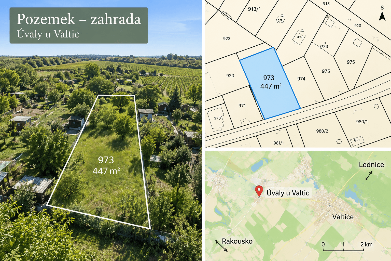 plot for sale, 447 m², Valtice, Jihomoravský Region plot for sale, 447 m², Valtice, Jihomoravský Region
