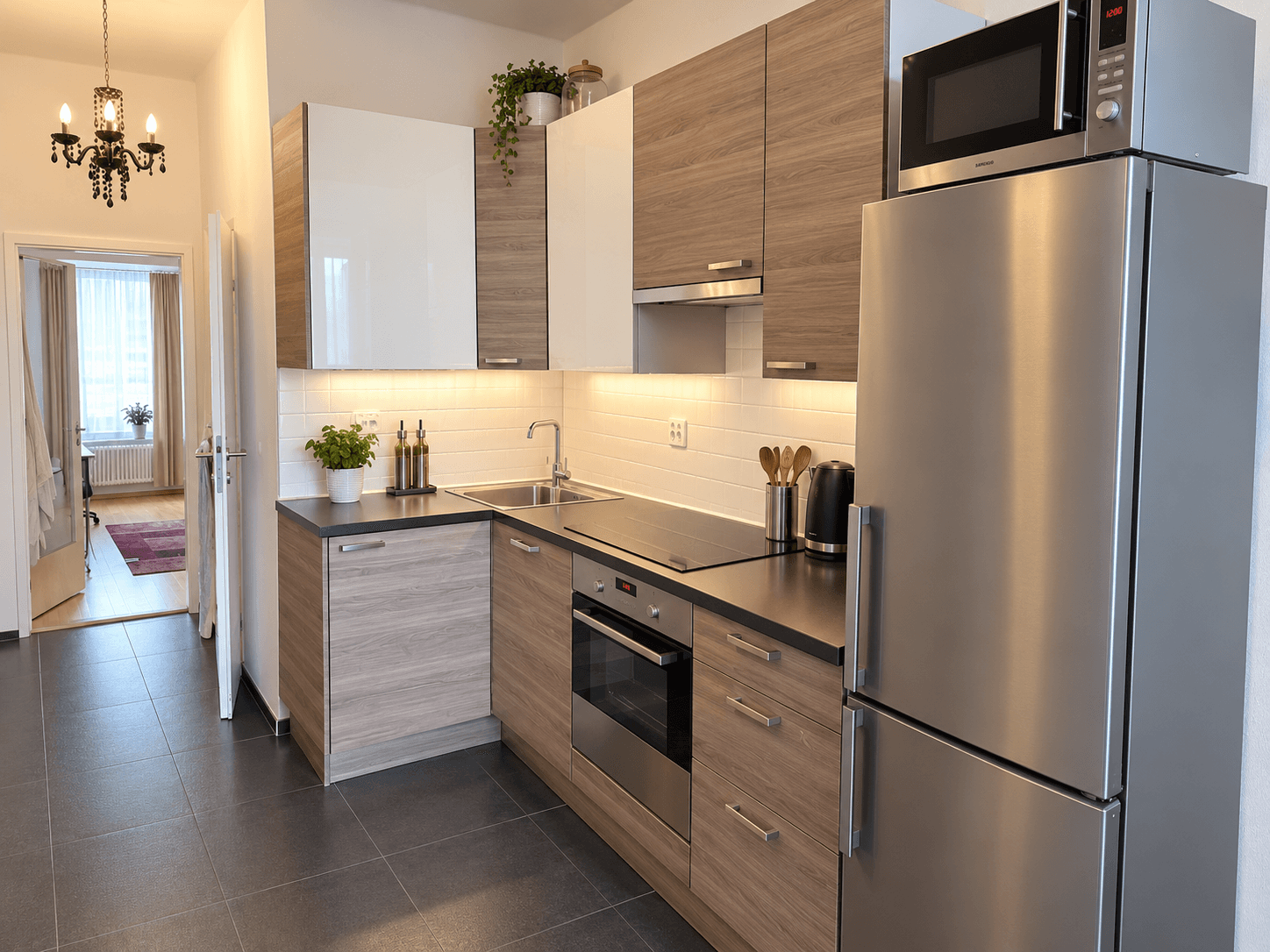 2 bedroom with open-plan kitchen flat to rent, 75 m², V Horní Stromce, Prague, Prague 2 bedroom with open-plan kitchen flat to rent, 75 m², V Horní Stromce, Prague, Prague
