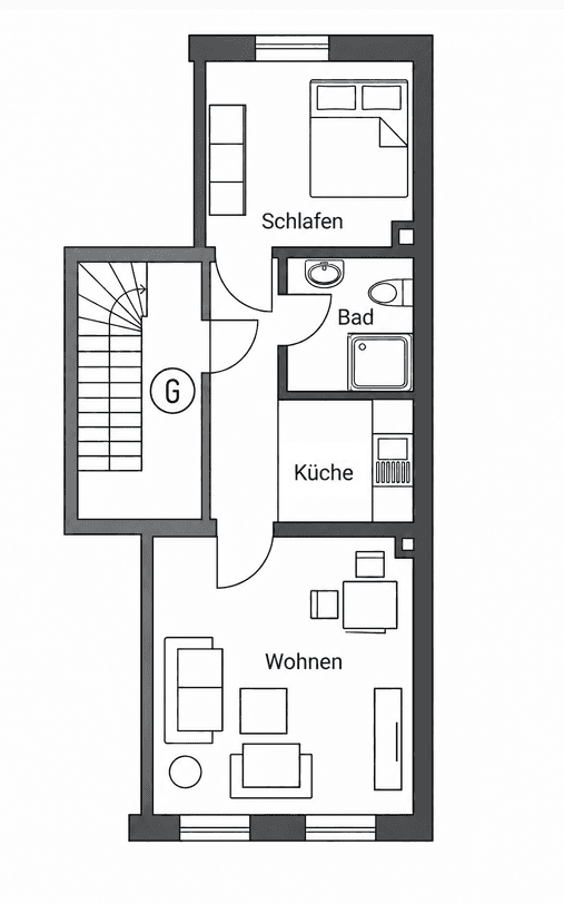 2 bedroom flat for sale, 33 m², Wismar, Mecklenburg-Vorpommern 2 bedroom flat for sale, 33 m², Wismar, Mecklenburg-Vorpommern