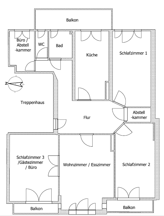 3 bedroom with open-plan kitchen flat to rent, 100 m², Pilatuspool 11, Hamburg, Hamburg 3 bedroom with open-plan kitchen flat to rent, 100 m², Pilatuspool 11, Hamburg, Hamburg