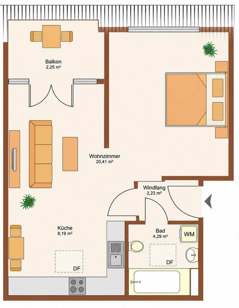 1 bedroom flat to rent, 47 m², Bernau, Brandenburg 1 bedroom flat to rent, 47 m², Bernau, Brandenburg