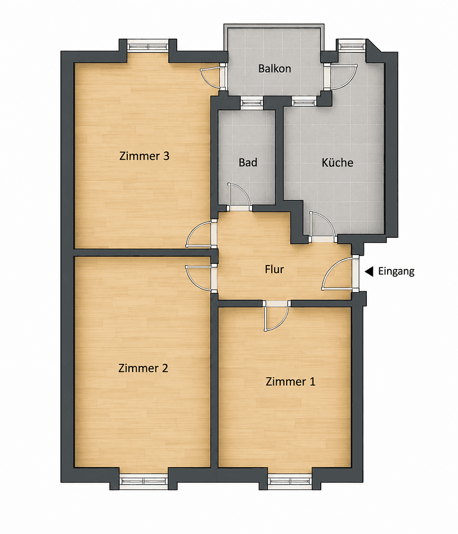 3 bedroom flat to rent, 79 m², Karlsruhe, Baden-Württemberg 3 bedroom flat to rent, 79 m², Karlsruhe, Baden-Württemberg