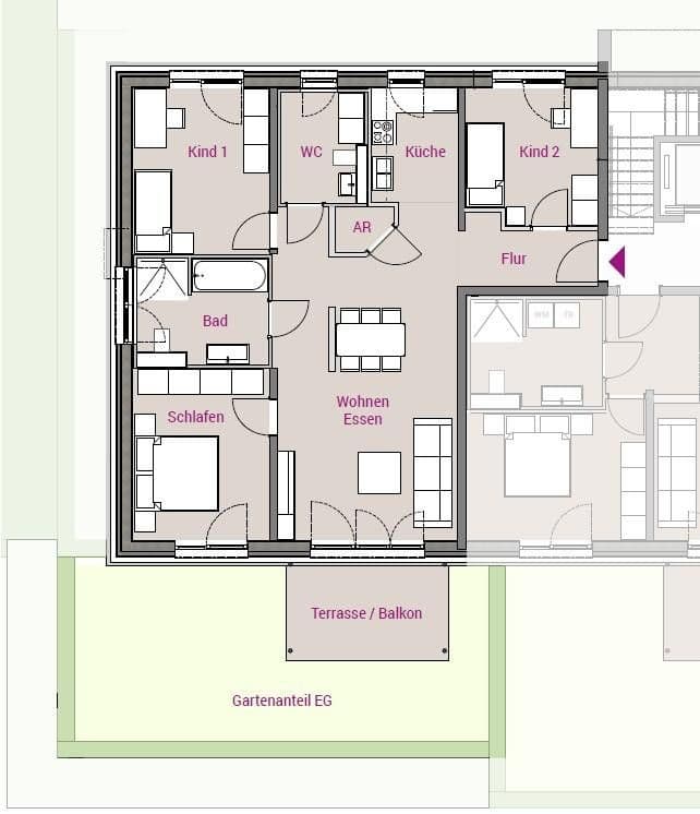 4 bedroom flat to rent, 100 m², Münchener Straße 94, Roth, Bavaria 4 bedroom flat to rent, 100 m², Münchener Straße 94, Roth, Bavaria
