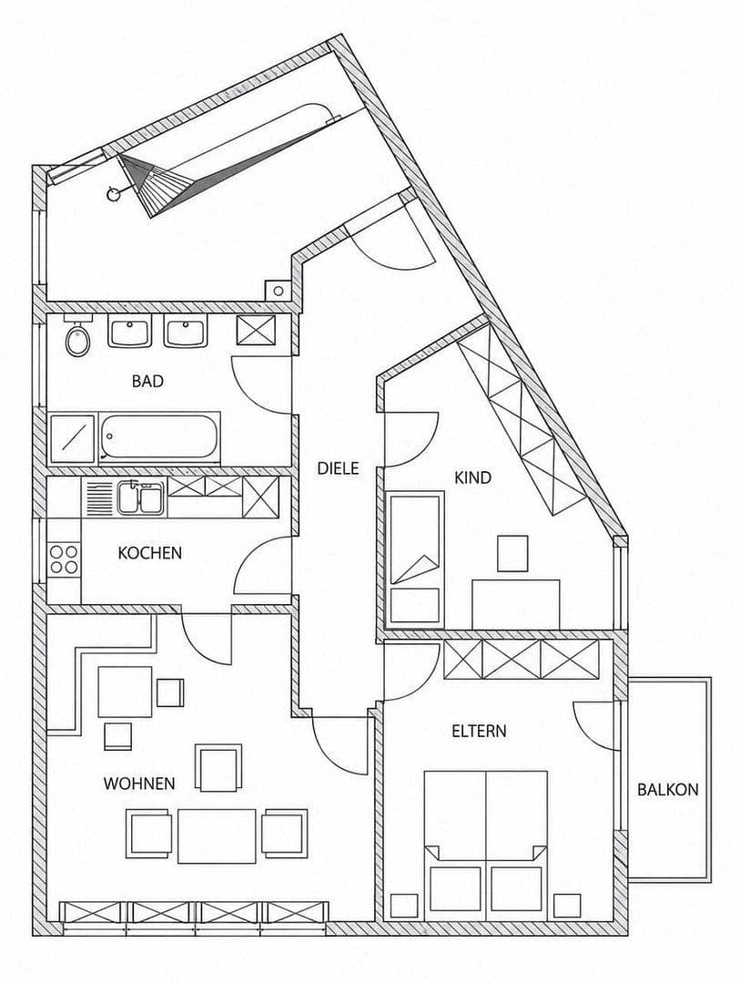 3 bedroom flat for sale, 72 m², Schwabmünchen, Bavaria 3 bedroom flat for sale, 72 m², Schwabmünchen, Bavaria