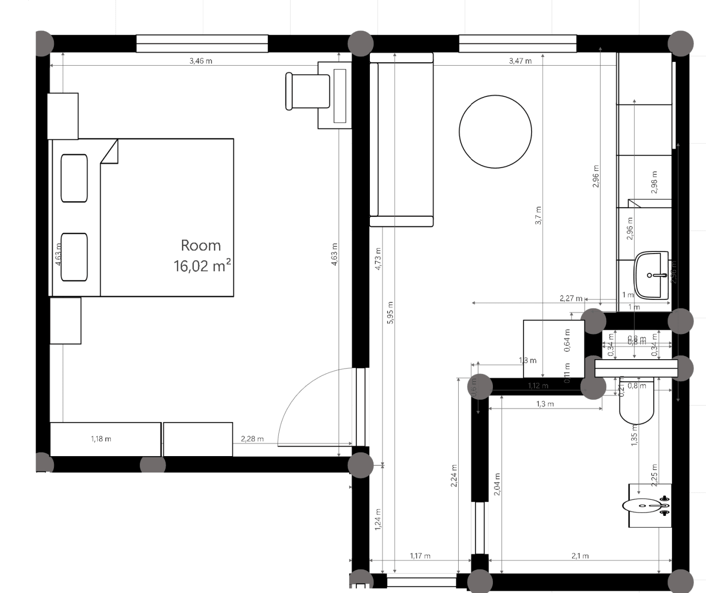 1 bedroom with open-plan kitchen flat to rent, 37 m², Kryblická, Trutnov, Královéhradecký Region 1 bedroom with open-plan kitchen flat to rent, 37 m², Kryblická, Trutnov, Královéhradecký Region