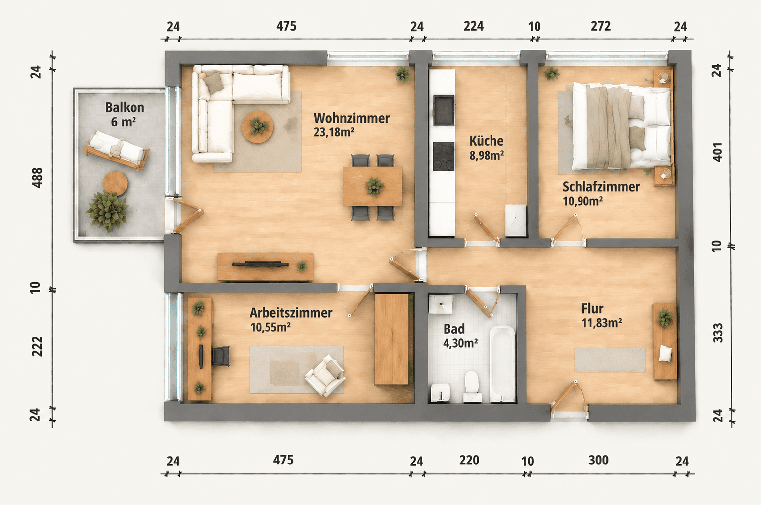 3 bedroom flat for sale, 72 m², Gandhistraße 2, Hanover, Lower Saxony 3 bedroom flat for sale, 72 m², Gandhistraße 2, Hanover, Lower Saxony
