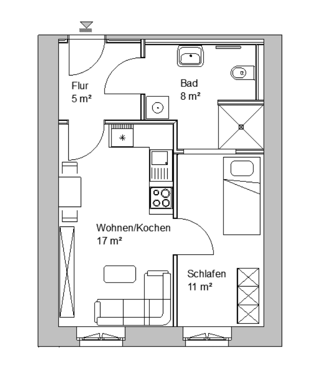 1 bedroom flat to rent, 44 m², Schlaurother Str. 10, Görlitz, Saxony 1 bedroom flat to rent, 44 m², Schlaurother Str. 10, Görlitz, Saxony