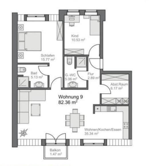 3 bedroom flat to rent, 83 m², Nordhorn, Lower Saxony 3 bedroom flat to rent, 83 m², Nordhorn, Lower Saxony