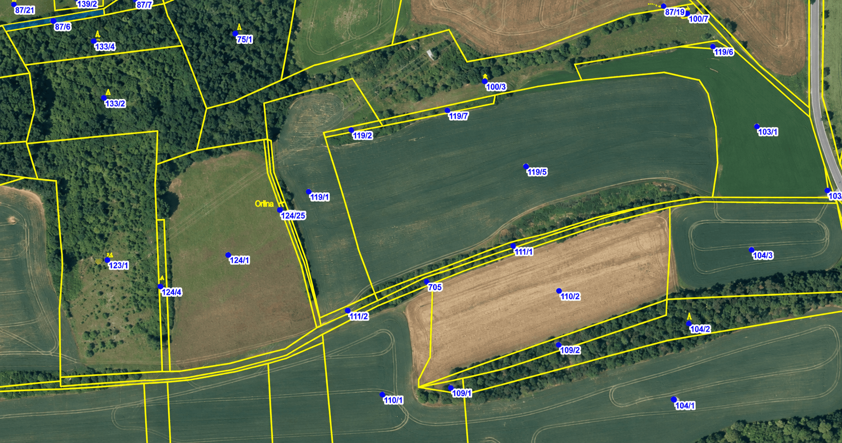 plot for sale, 22,542 m², Korno, Středočeský Region plot for sale, 22,542 m², Korno, Středočeský Region