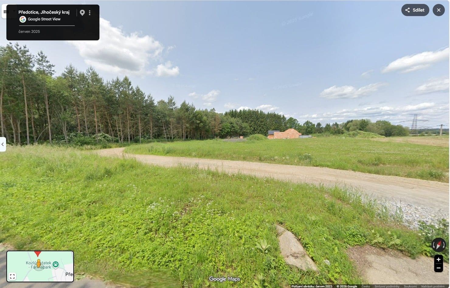 plot for sale, 1,893 m², Předotice, Jihočeský Region plot for sale, 1,893 m², Předotice, Jihočeský Region