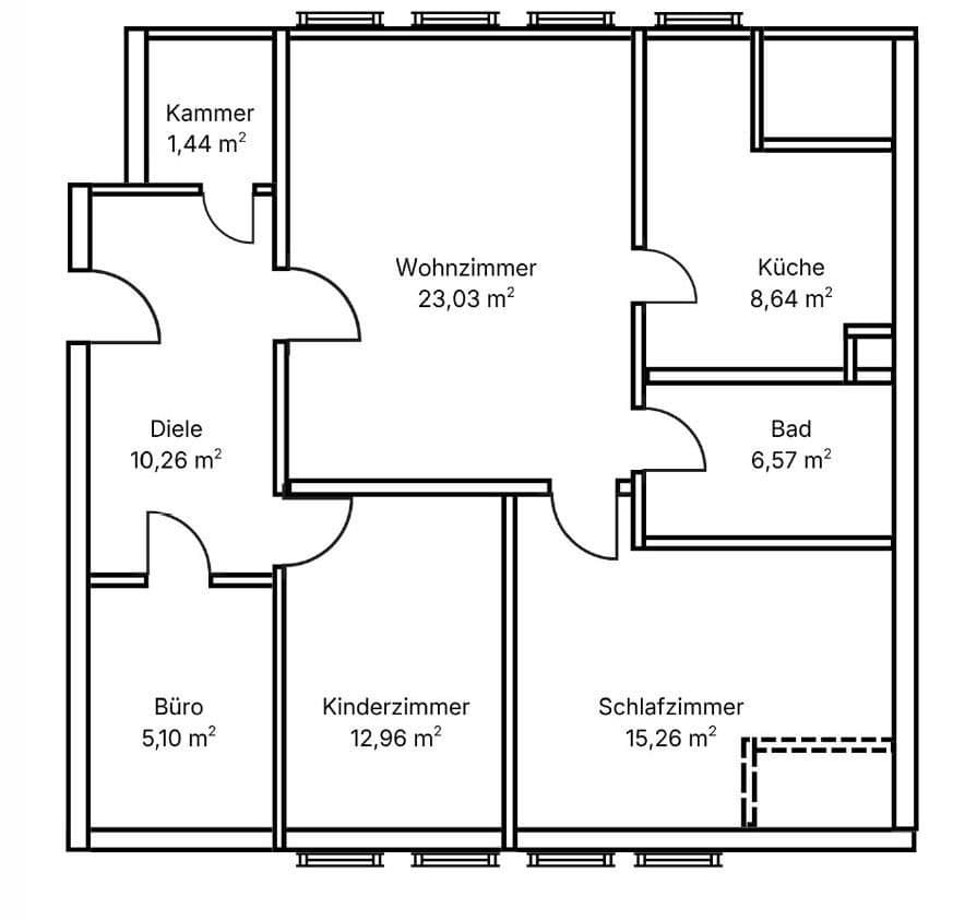 4 bedroom flat to rent, 83 m², Hohenzollernstraße, Koblenz, Rhineland-Palatinate 4 bedroom flat to rent, 83 m², Hohenzollernstraße, Koblenz, Rhineland-Palatinate