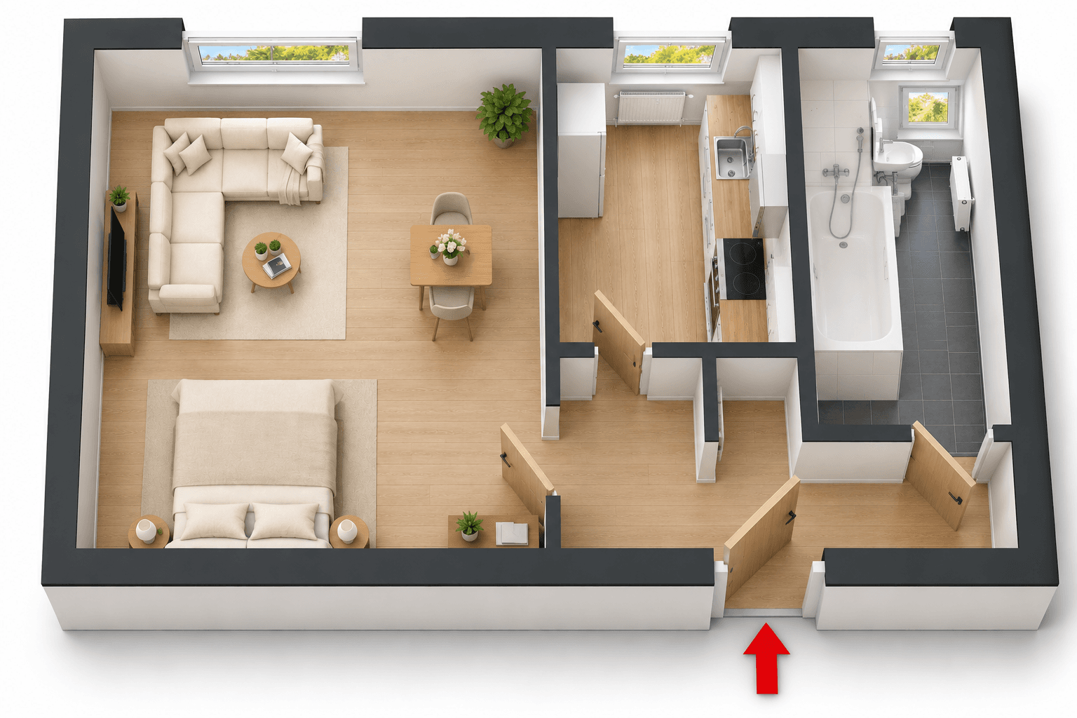 1 bedroom flat to rent, 30 m², Witznitzer Straße 17, Neukieritzsch, Saxony 1 bedroom flat to rent, 30 m², Witznitzer Straße 17, Neukieritzsch, Saxony
