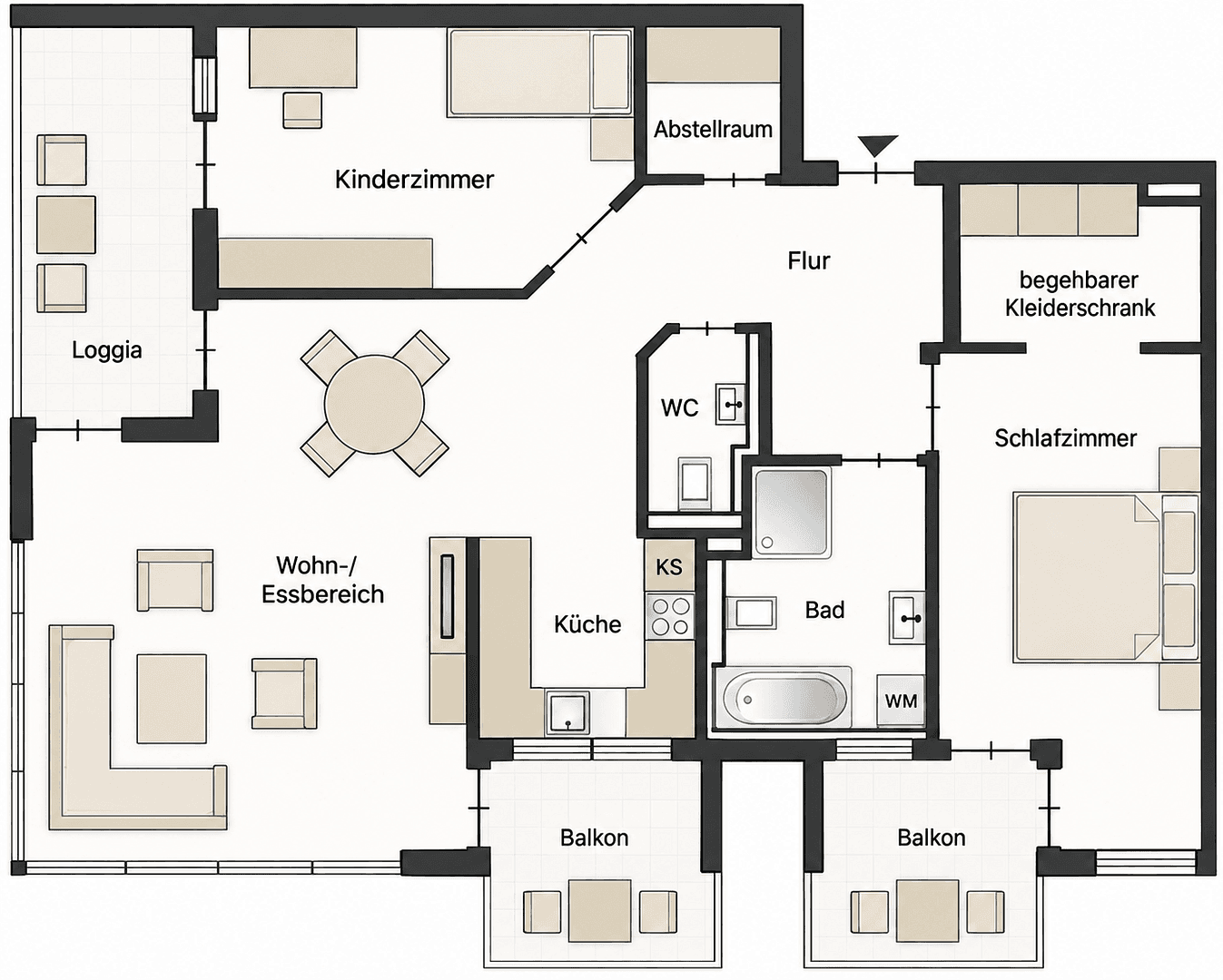 3 bedroom flat for sale, 98 m², Leutenbach, Baden-Württemberg 3 bedroom flat for sale, 98 m², Leutenbach, Baden-Württemberg