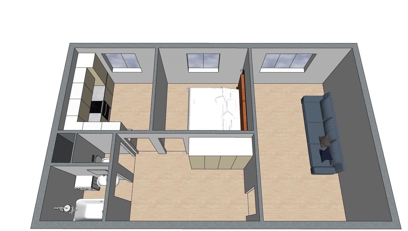 2 bedroom flat for sale, 52 m², Tupolevova, Prague, Prague 2 bedroom flat for sale, 52 m², Tupolevova, Prague, Prague