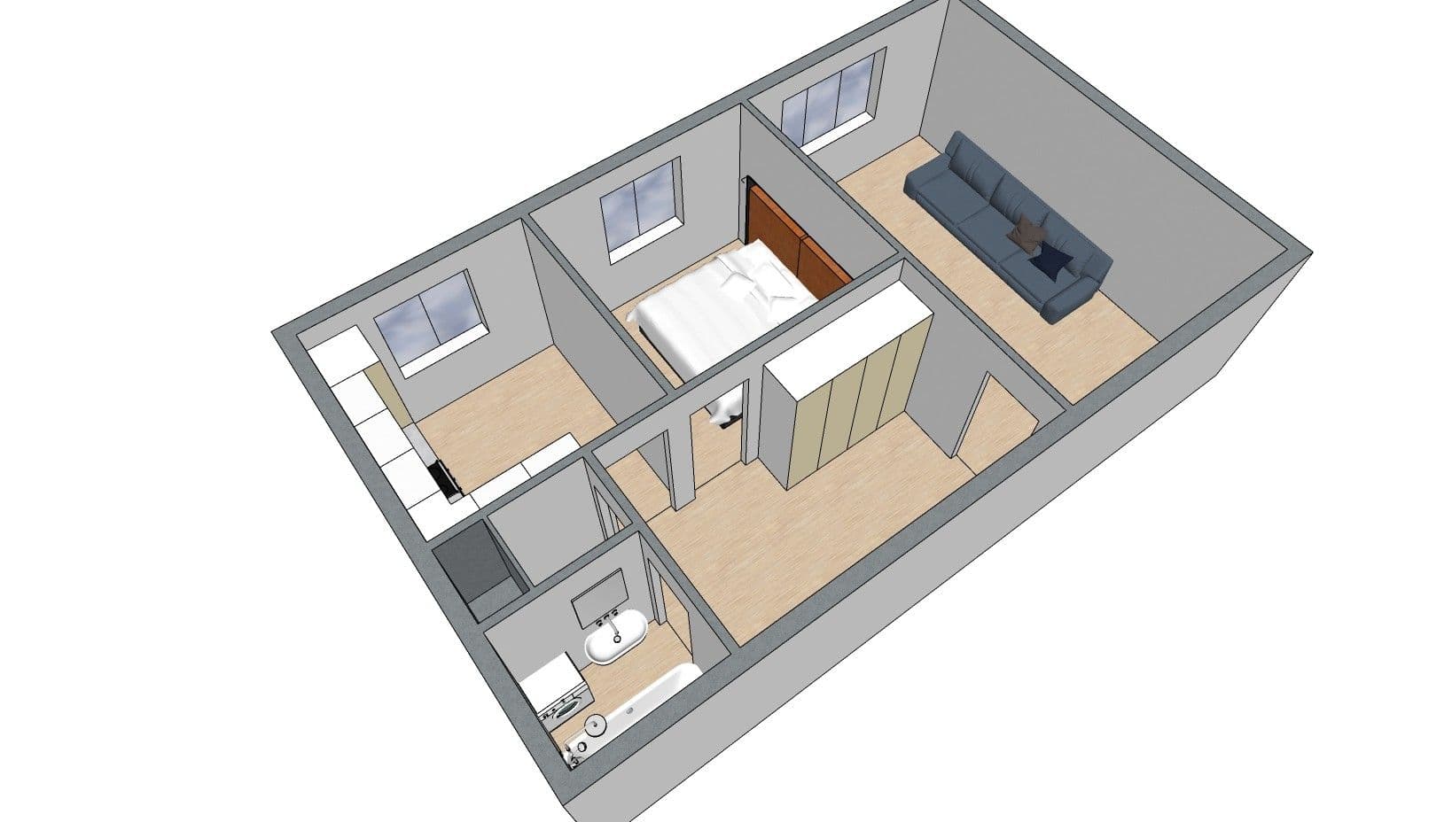 2 bedroom flat for sale, 52 m², Tupolevova, Prague, Prague 2 bedroom flat for sale, 52 m², Tupolevova, Prague, Prague