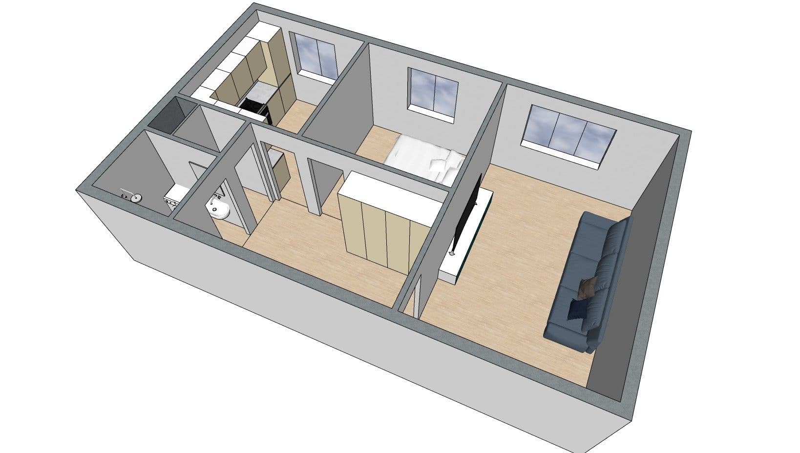 2 bedroom flat for sale, 52 m², Tupolevova, Prague, Prague 2 bedroom flat for sale, 52 m², Tupolevova, Prague, Prague
