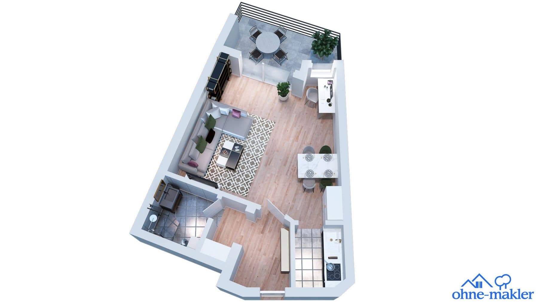 1 bedroom flat to rent, 38 m², Würzburg, Bavaria 1 bedroom flat to rent, 38 m², Würzburg, Bavaria