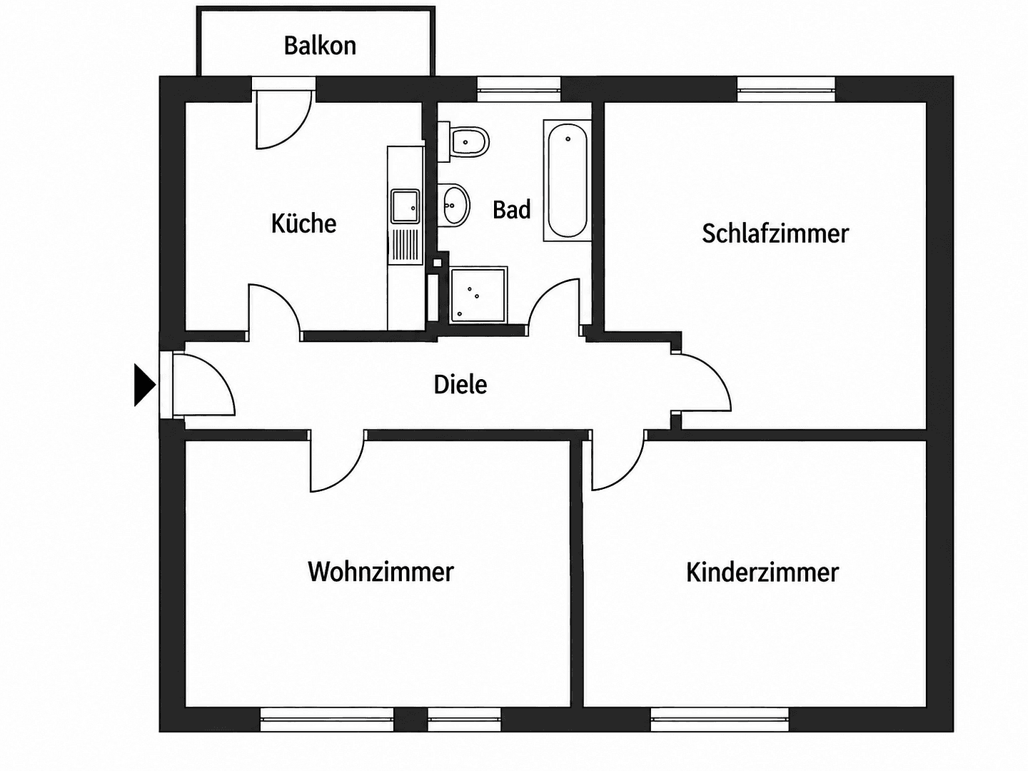 3 bedroom flat to rent, 82 m², Merseburg, Saxony-Anhalt 3 bedroom flat to rent, 82 m², Merseburg, Saxony-Anhalt