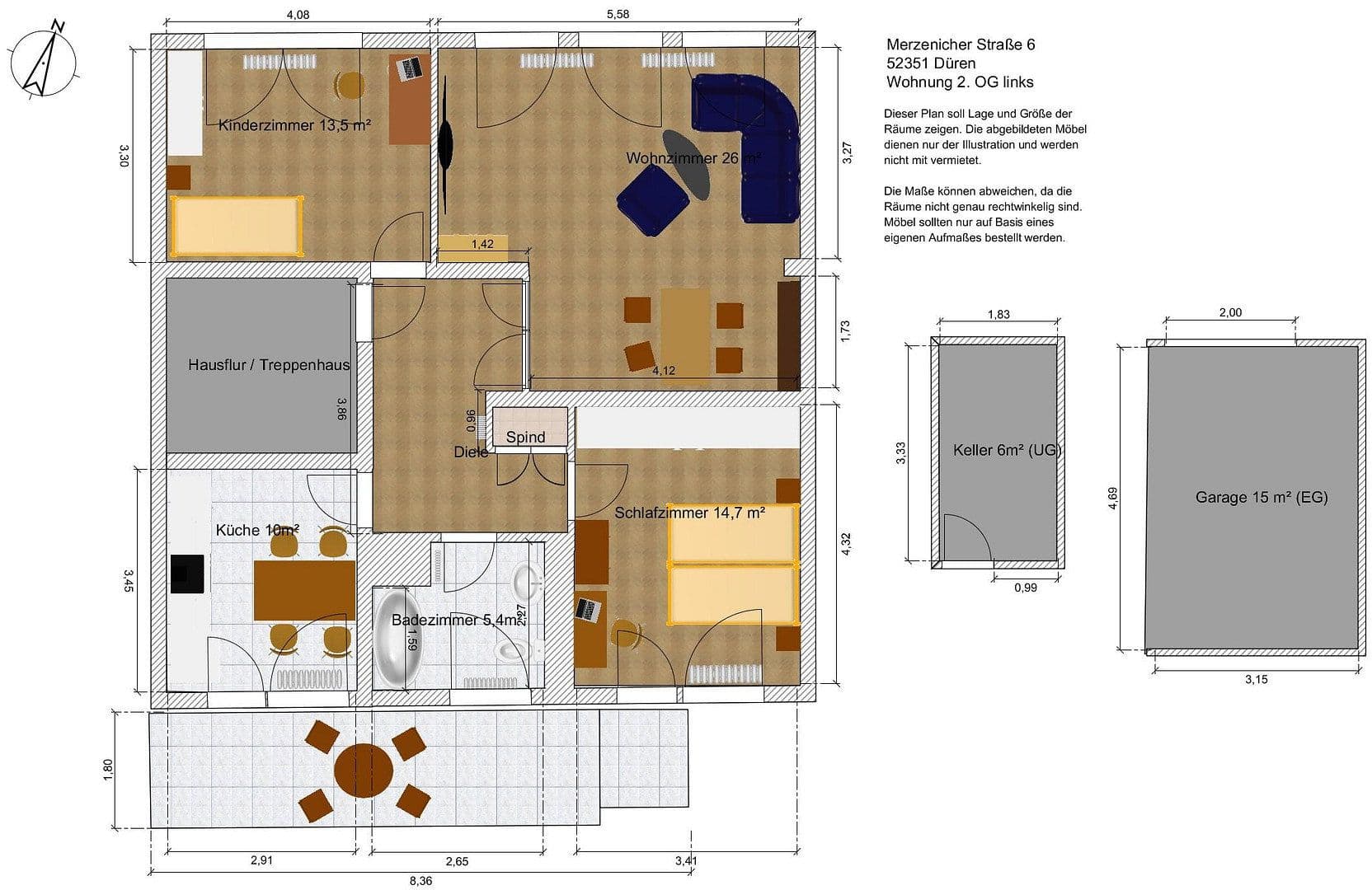 3 bedroom flat to rent, 87 m², Merzennicher Straße 6, Düren, North Rhine-Westphalia 3 bedroom flat to rent, 87 m², Merzennicher Straße 6, Düren, North Rhine-Westphalia