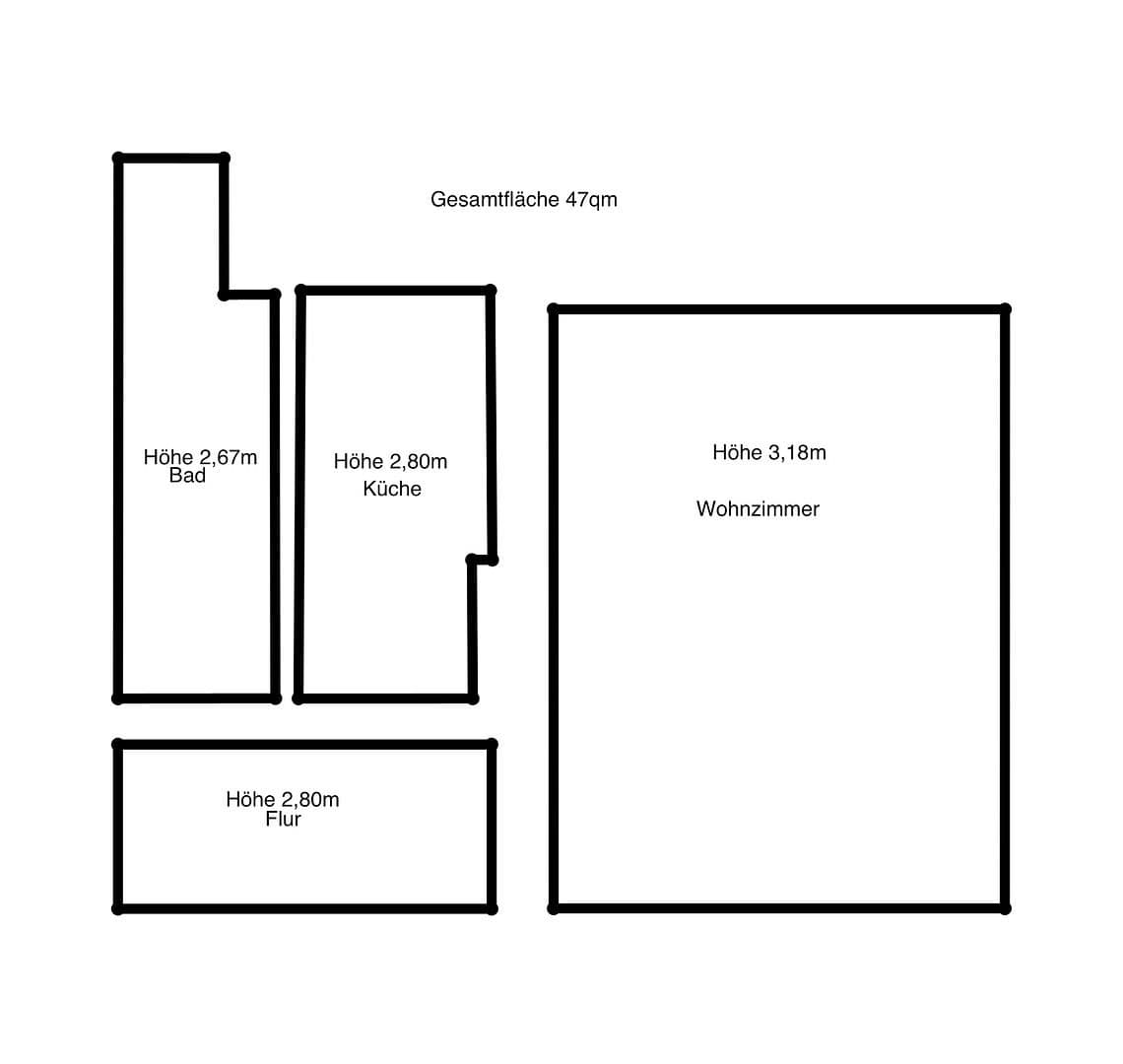 1 bedroom flat to rent, 46 m², Rheinstr. 52, Wiesbaden, Hesse 1 bedroom flat to rent, 46 m², Rheinstr. 52, Wiesbaden, Hesse