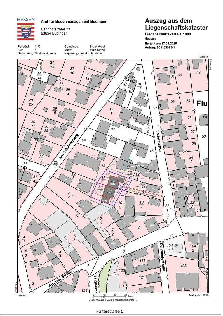 plot for sale, 732 m², Bruchköbel, Hesse plot for sale, 732 m², Bruchköbel, Hesse