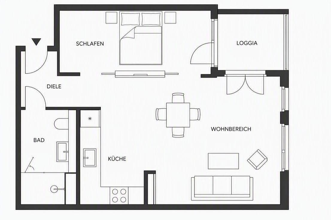 2 bedroom flat to rent, 46 m², Berlin, Berlin 2 bedroom flat to rent, 46 m², Berlin, Berlin