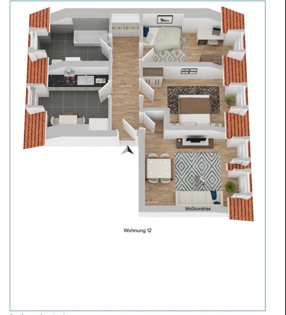 3 bedroom flat to rent, 66 m², Halle Saale, Saxony-Anhalt 3 bedroom flat to rent, 66 m², Halle Saale, Saxony-Anhalt