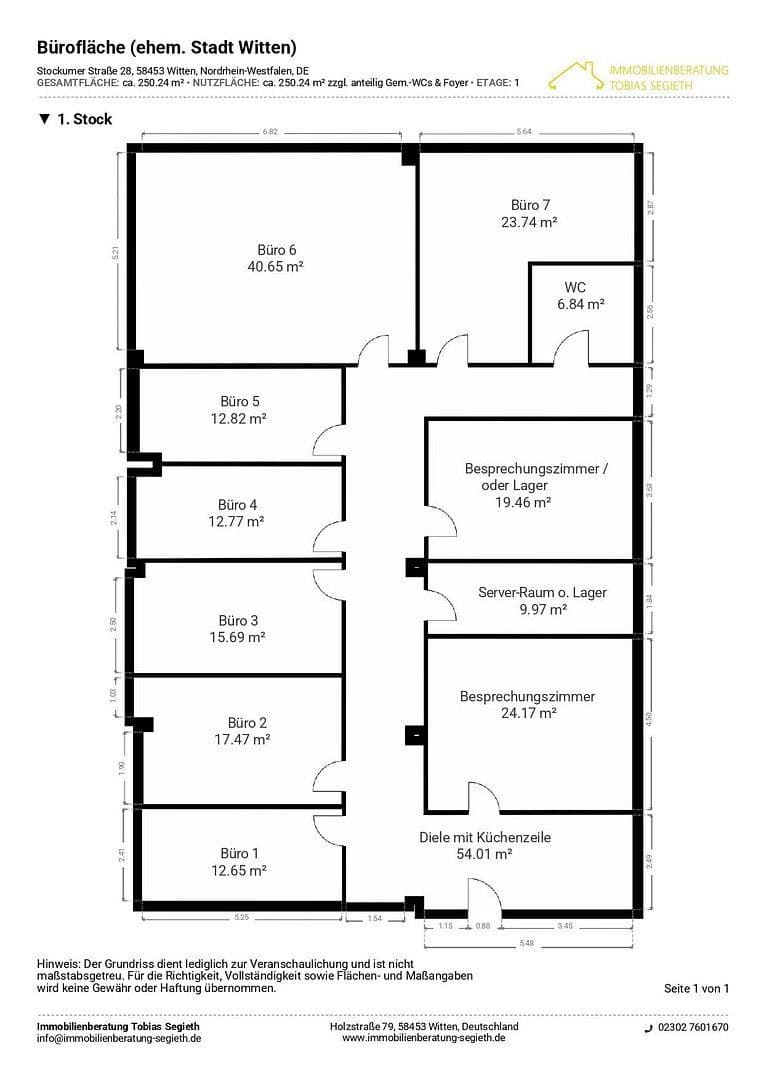 office to rent, 270 m², Stockumer Straße 28, Witten, North Rhine-Westphalia office to rent, 270 m², Stockumer Straße 28, Witten, North Rhine-Westphalia