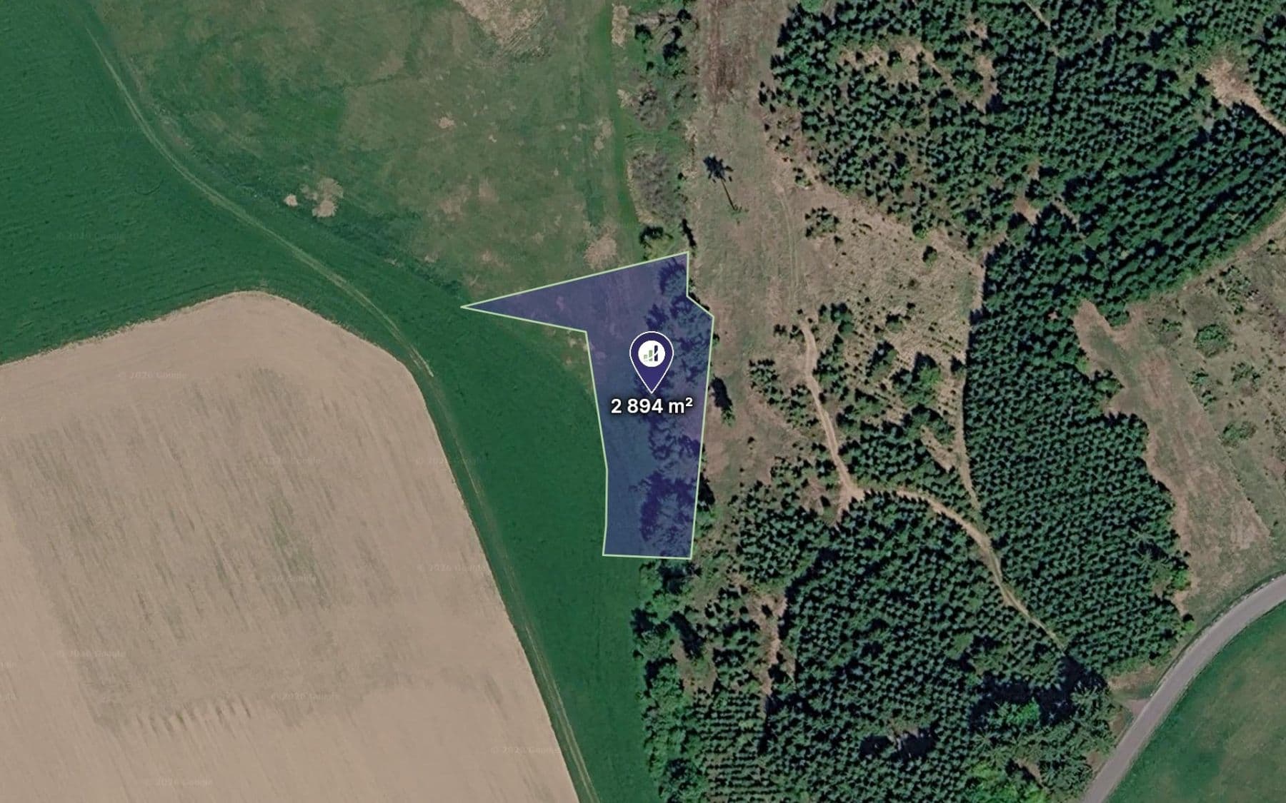 plot for sale, 2,894 m², Předín, Vysočina Region plot for sale, 2,894 m², Předín, Vysočina Region